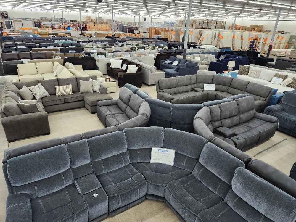 Ottawa Warehouse Bargains Facebook ad: MASSIVE INVENTORY OVERLOAD SALE HAPPENING NOW!