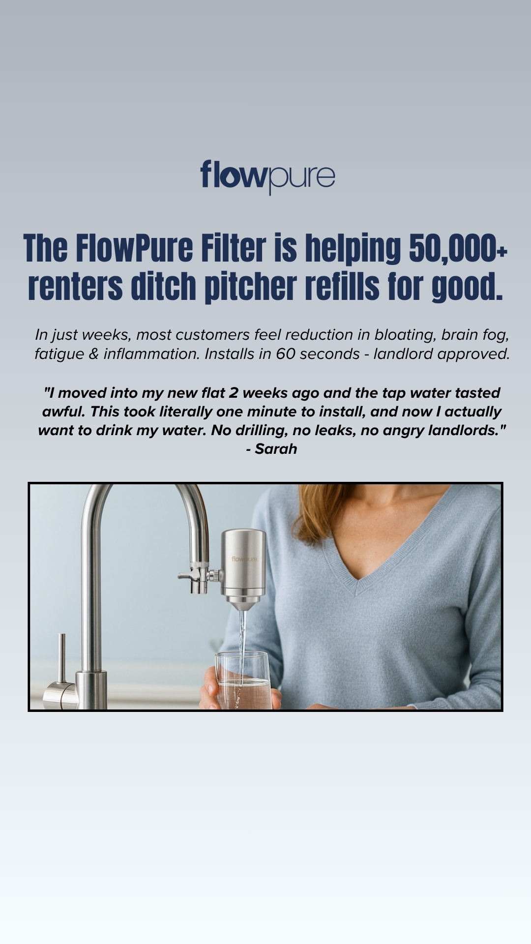 FlowPure Facebook ad