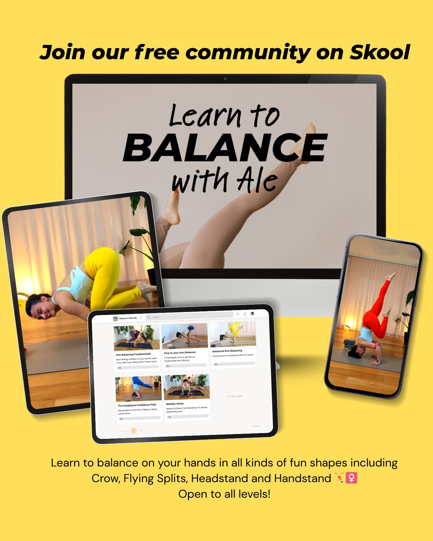Balance with Ale Facebook ad: Join free community