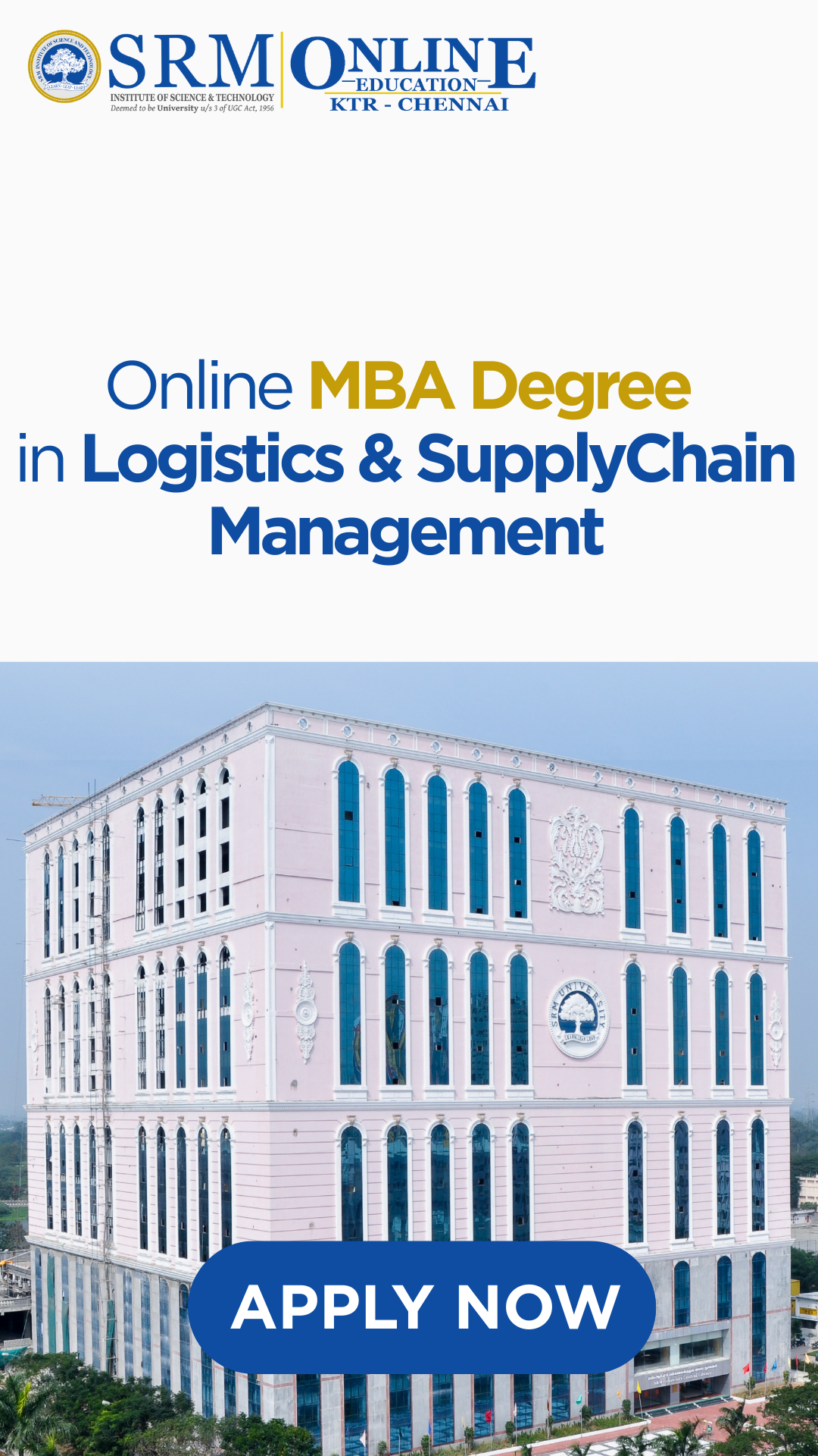 SRM Online Education Facebook ad