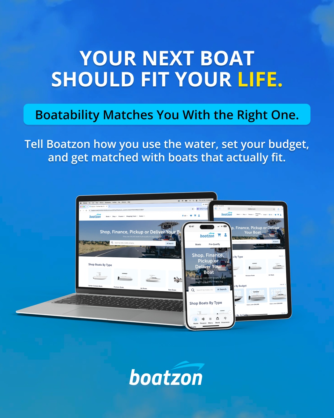 Boatzon Facebook ad