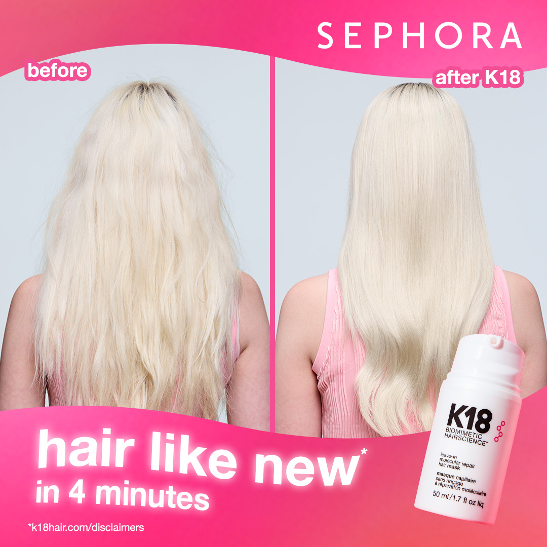 K18 Hair Facebook ad
