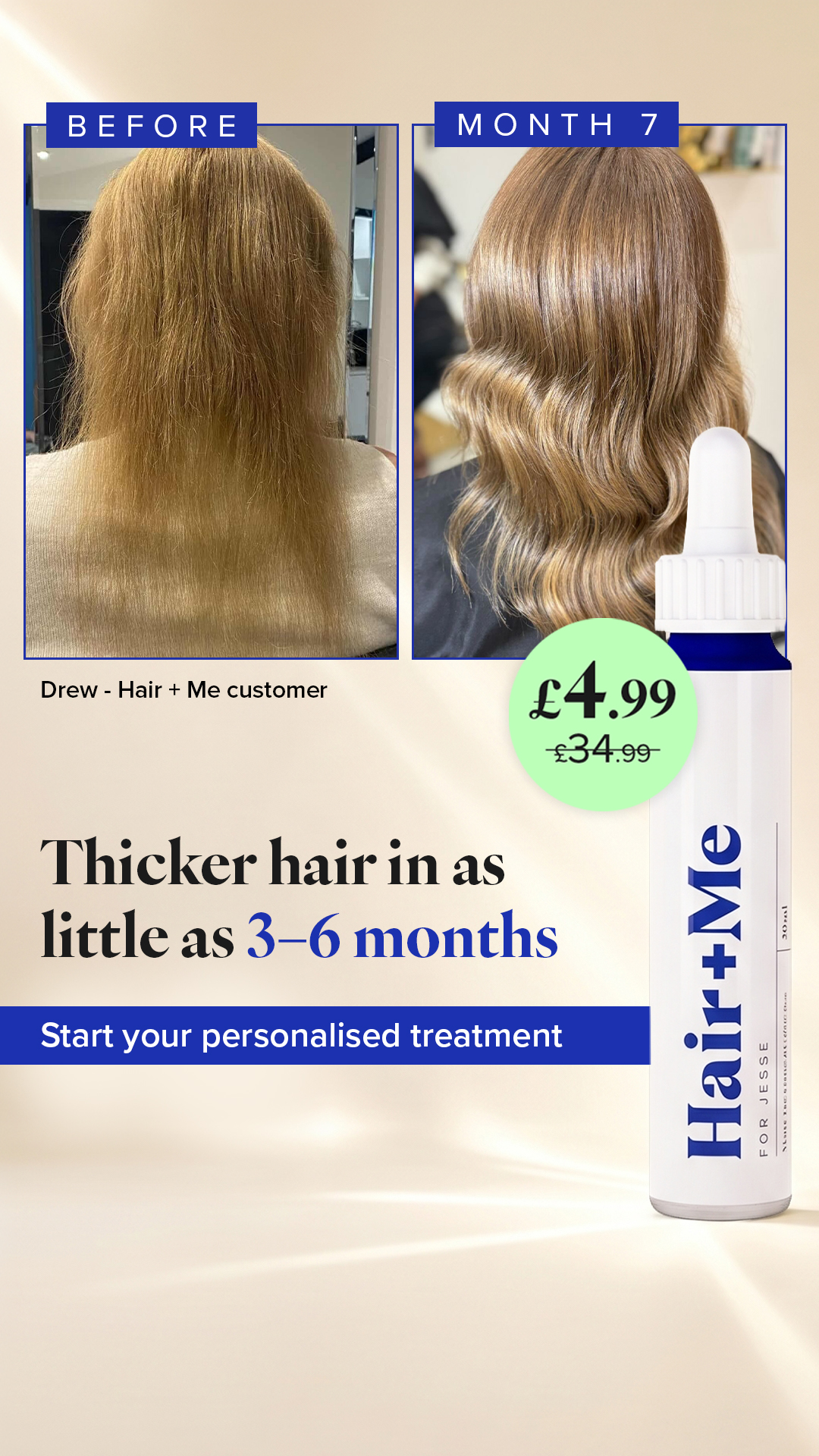 Hair + Me Facebook ad