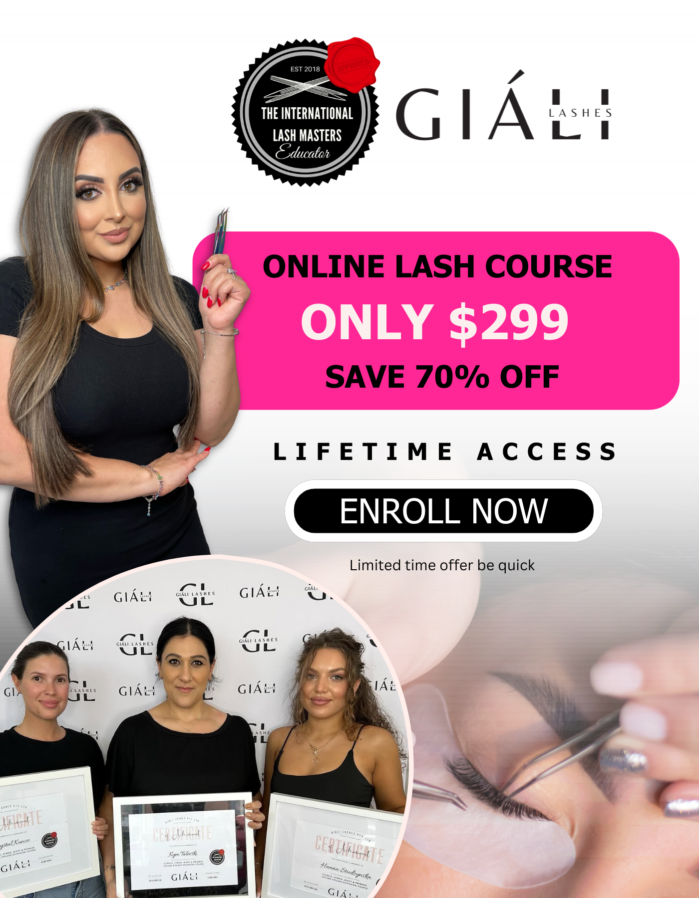 Giáli Lashes Facebook ad
