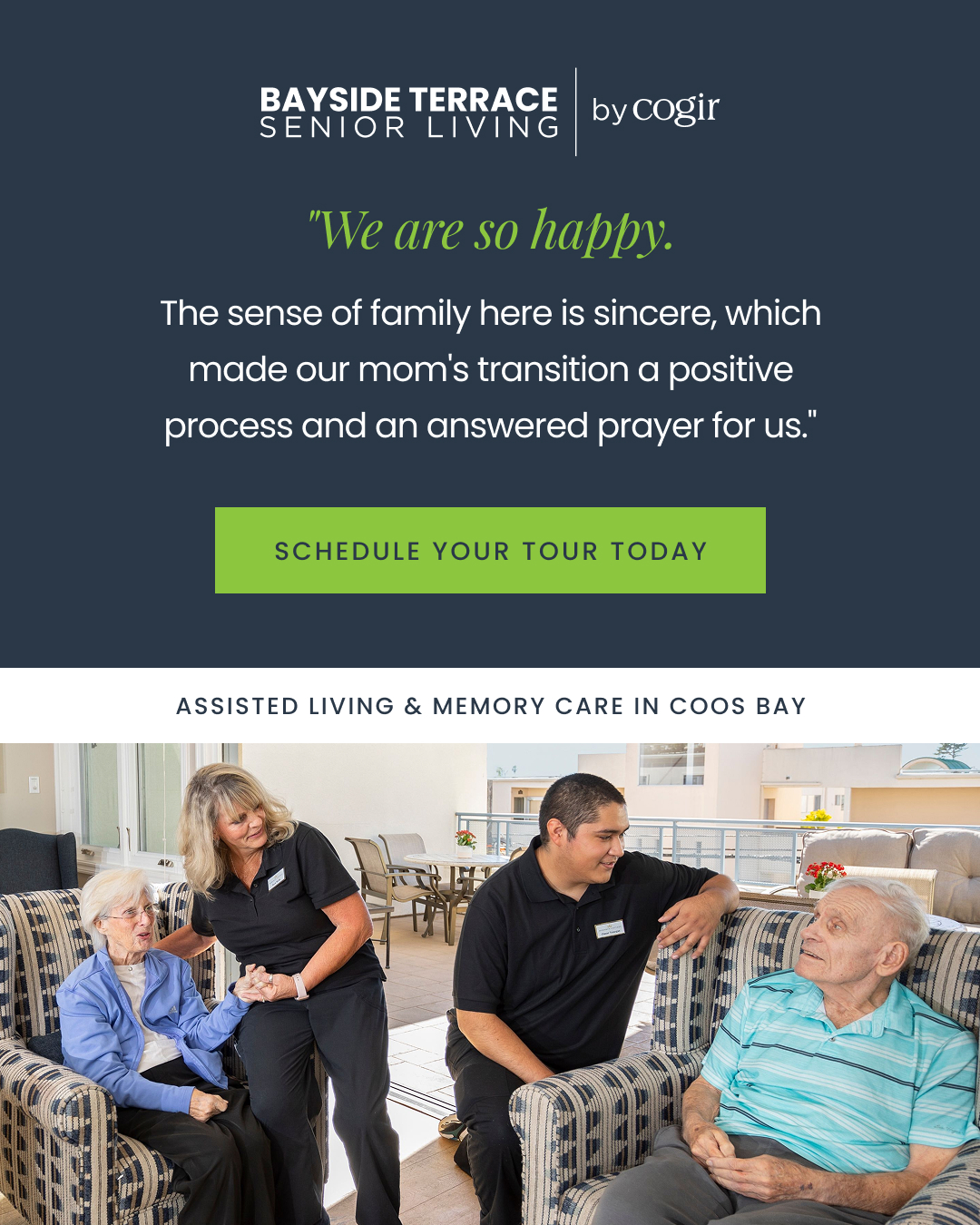 Bayside Terrace by Cogir Facebook ad
