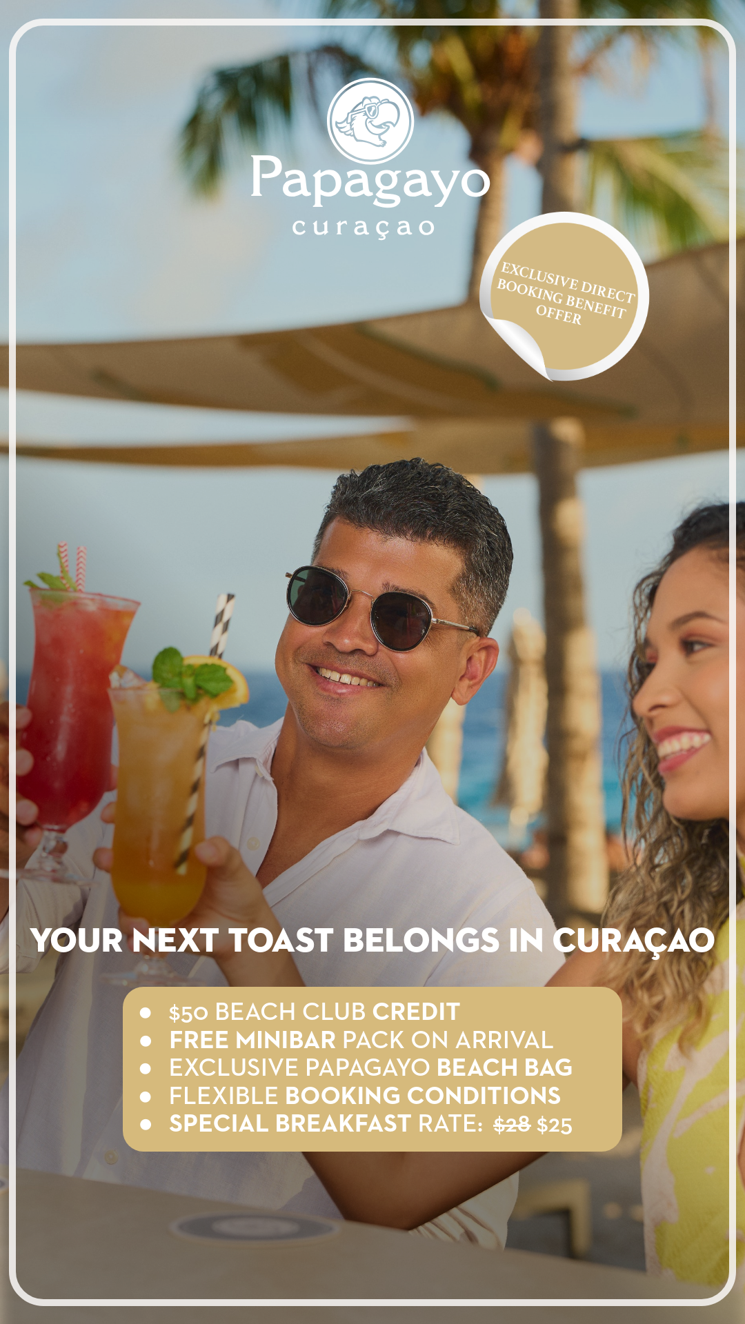 Papagayo Curacao Facebook ad