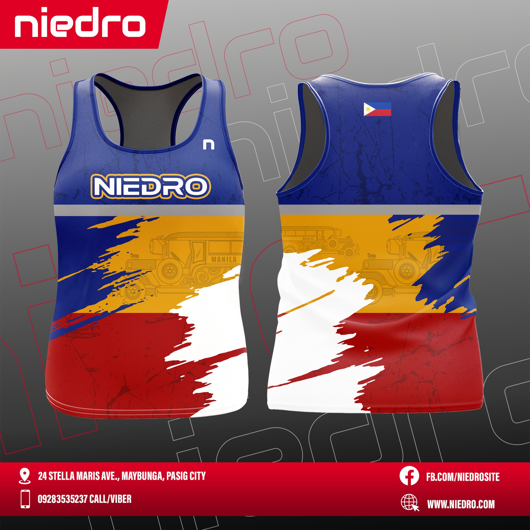 Niedro Gear Facebook ad: Lightweight Philippine-Inspired Running Jersey, Where…