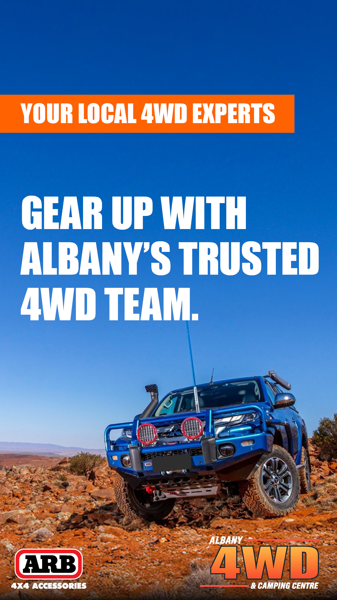 Albany 4WD and Camping Centre Facebook ad