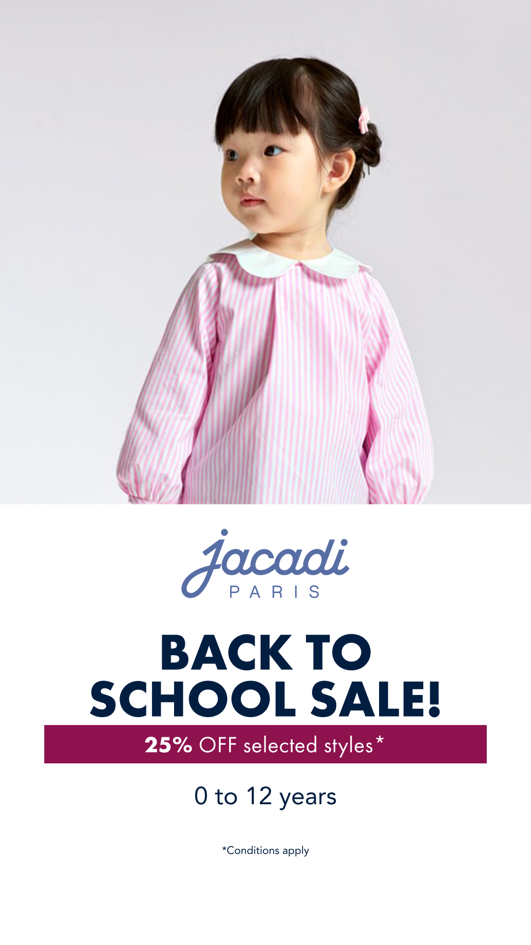 Jacadi Facebook ad