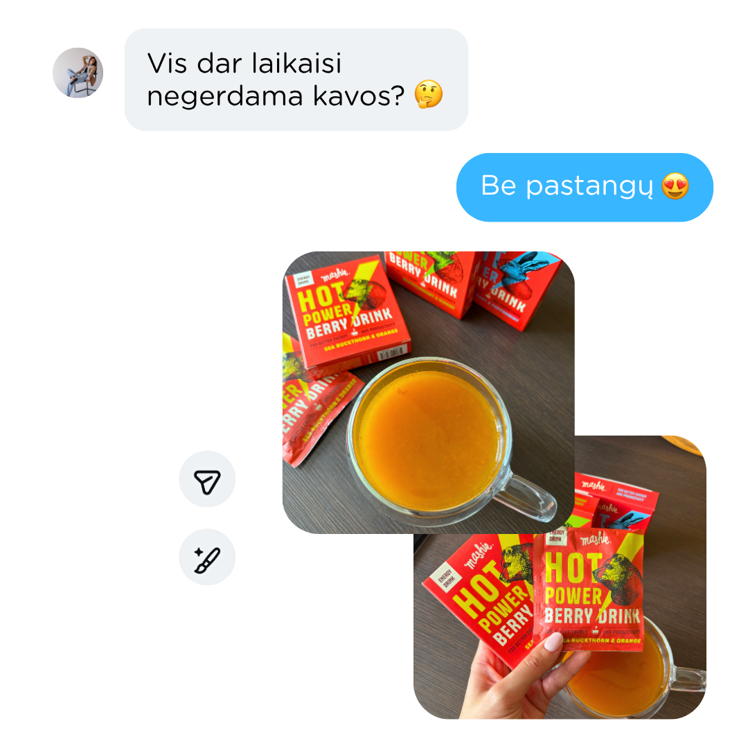 Mashie Facebook ad: MASHIE energijai atgauti