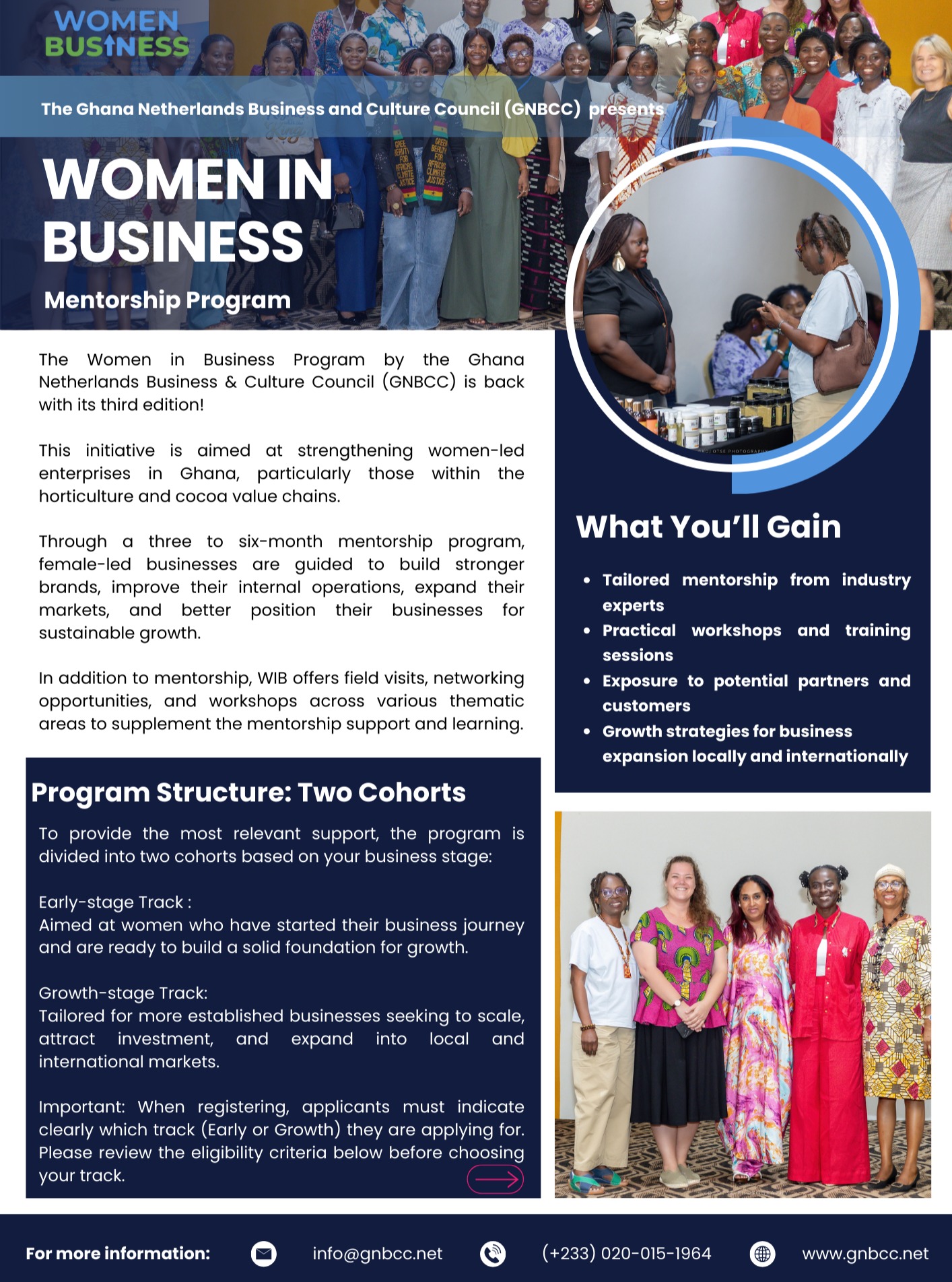 Ghana Netherlands Business & Culture Council Facebook ad: The application for the 2026 cohort of the…