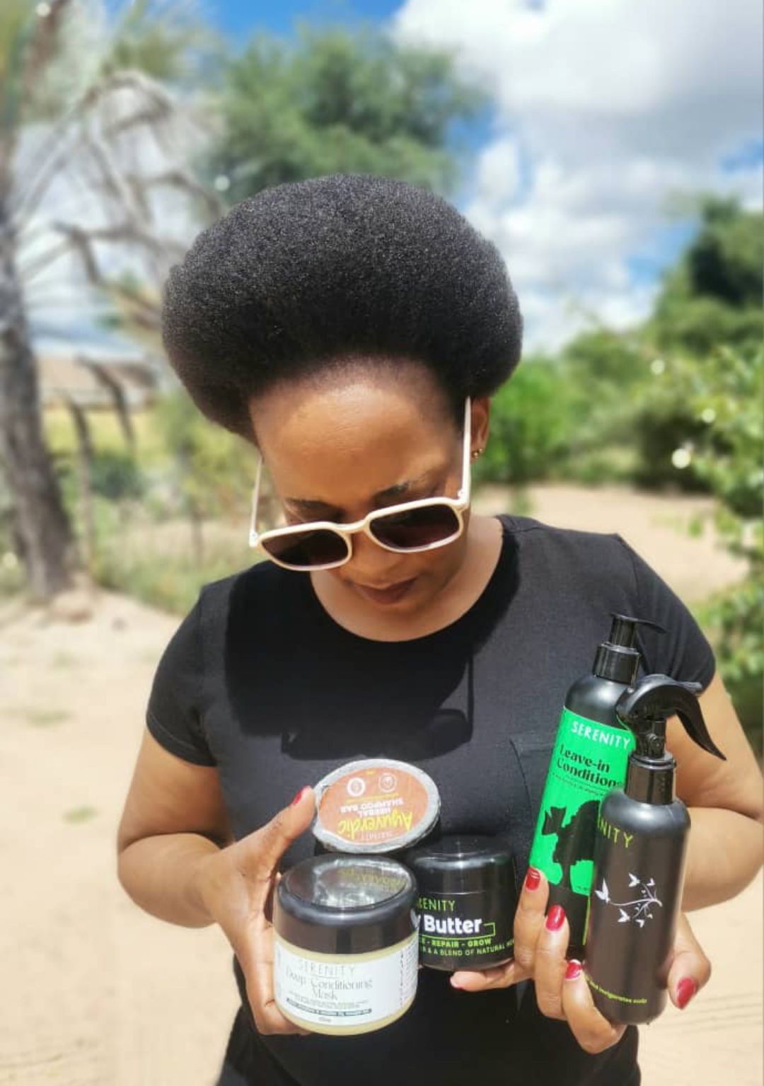 Serenity Hair Care Facebook ad