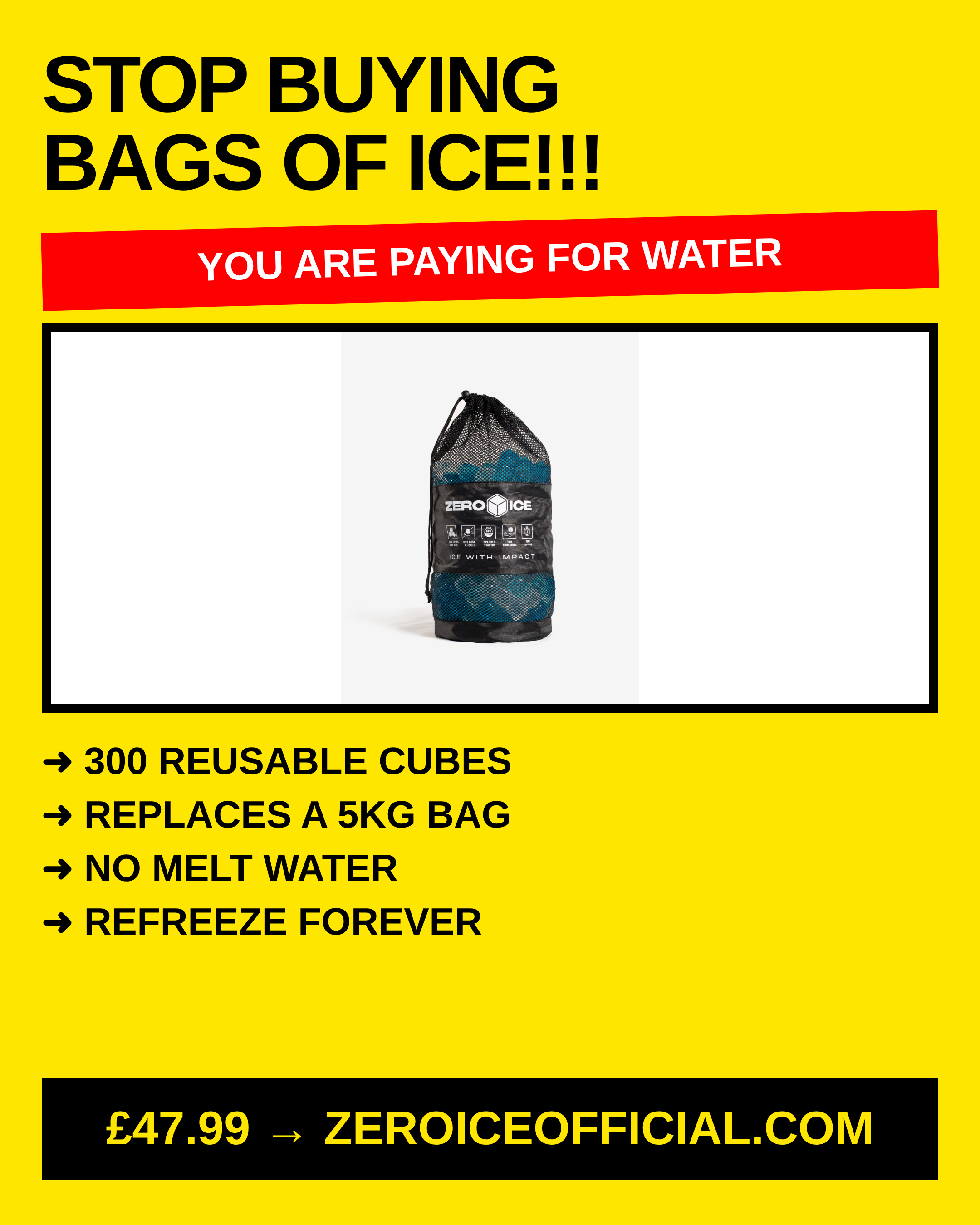ZERO ICE Facebook ad