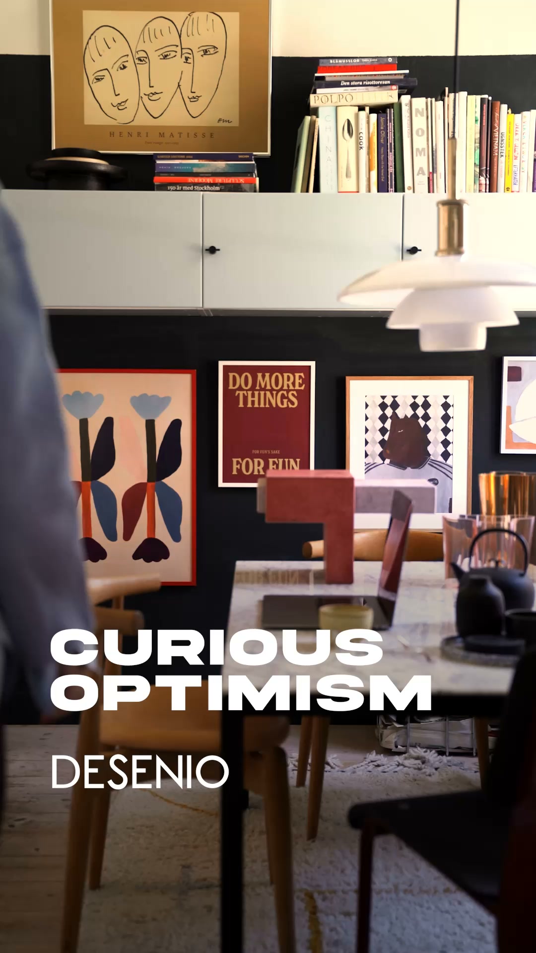Desenio Facebook ad: Art mural pour les optimistes