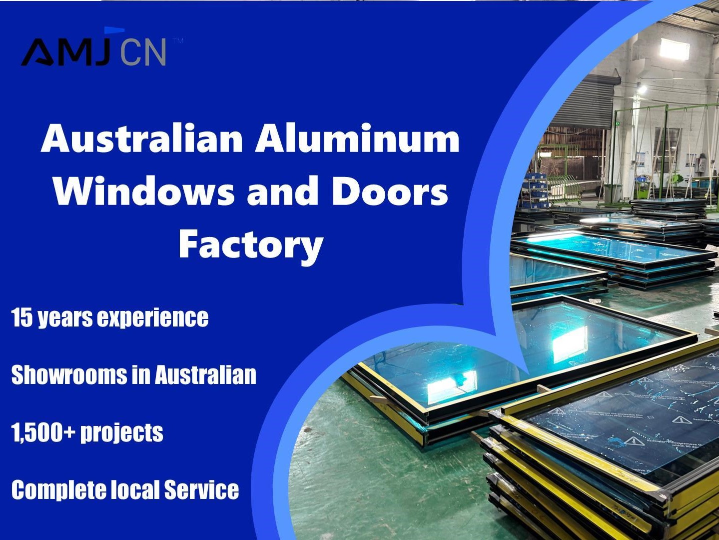 AMJ Windows-Australia Facebook ad: AS2047 Chinese Aluminium double glazed windows manufacturer.