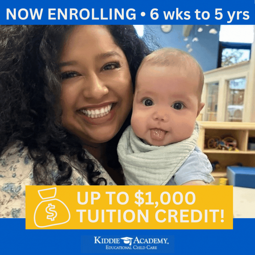 Kiddie Academy of Mission Viejo Facebook ad: Now Enrolling + Tuition Credit Offers!