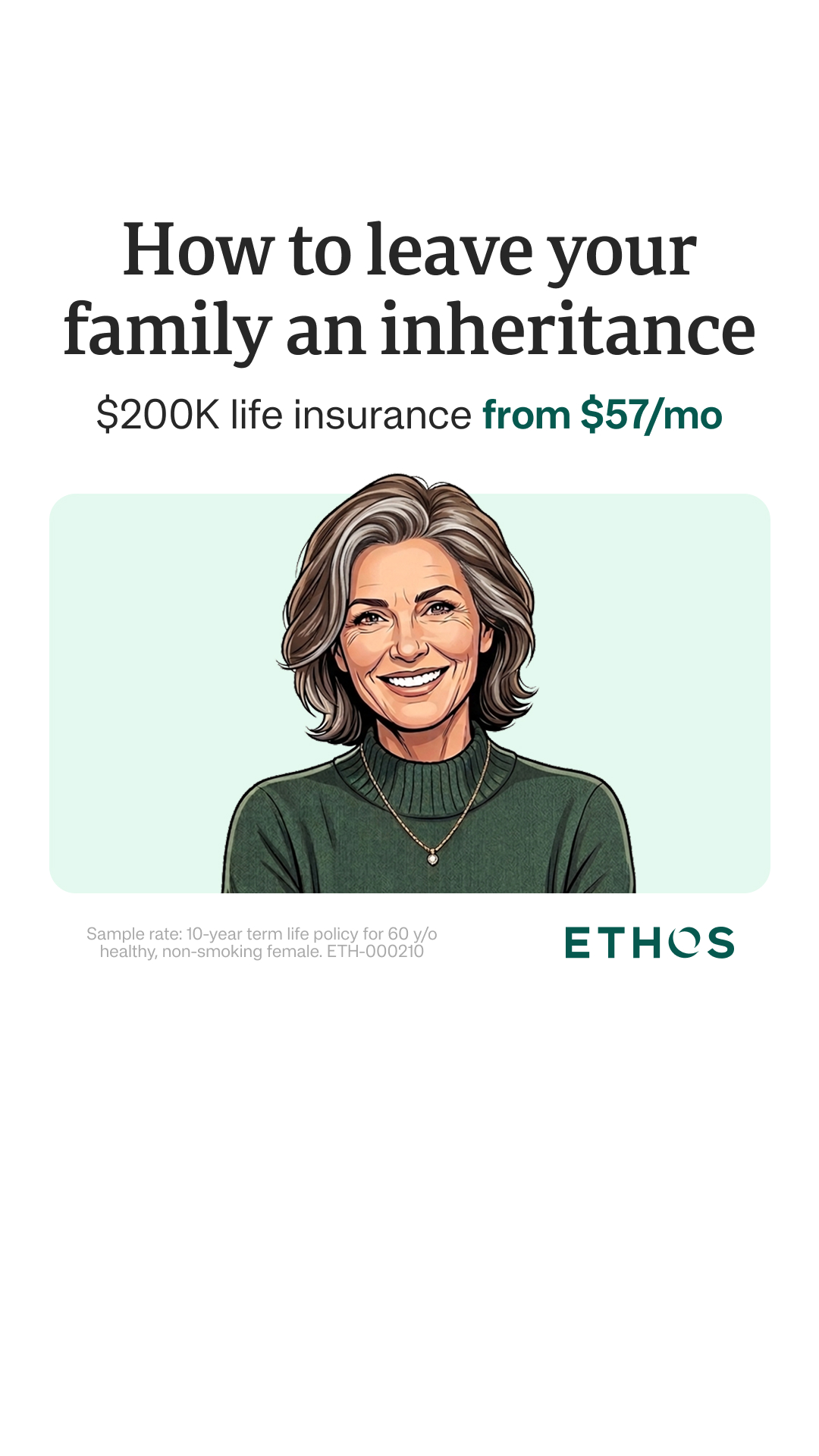 Ethos Facebook ad