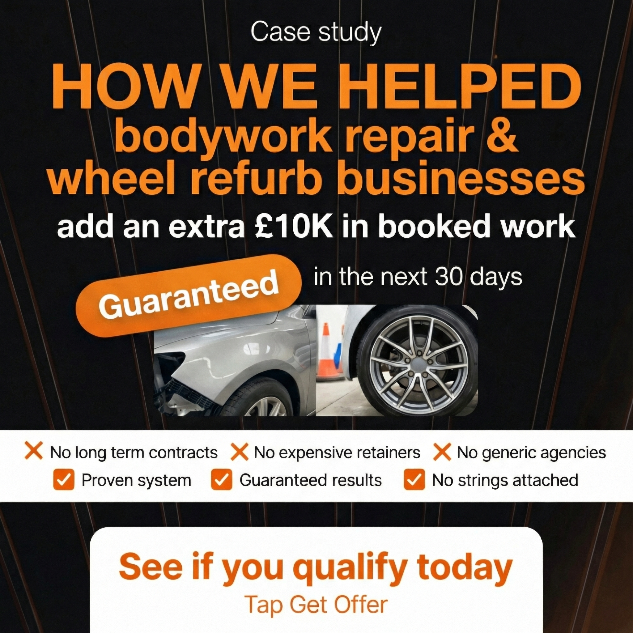 Auto Repair Sales Accelerator Facebook ad: Own a Bodywork Repair Business?
