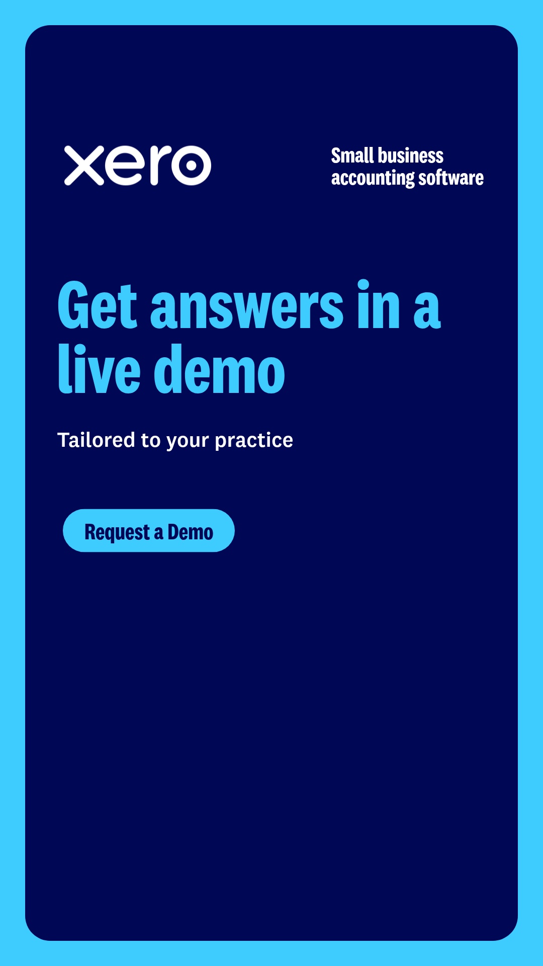 Xero Facebook ad