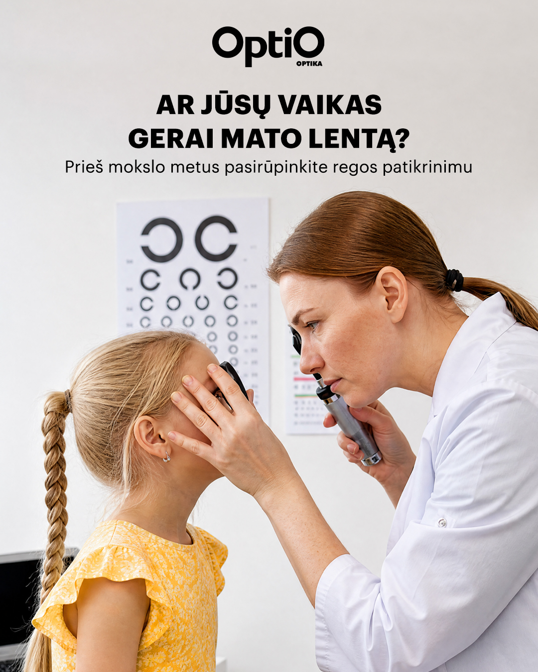 OptiO optika Facebook ad: Regėjimo patikrinimas suaugusiems ir vaikams | OPTIO…