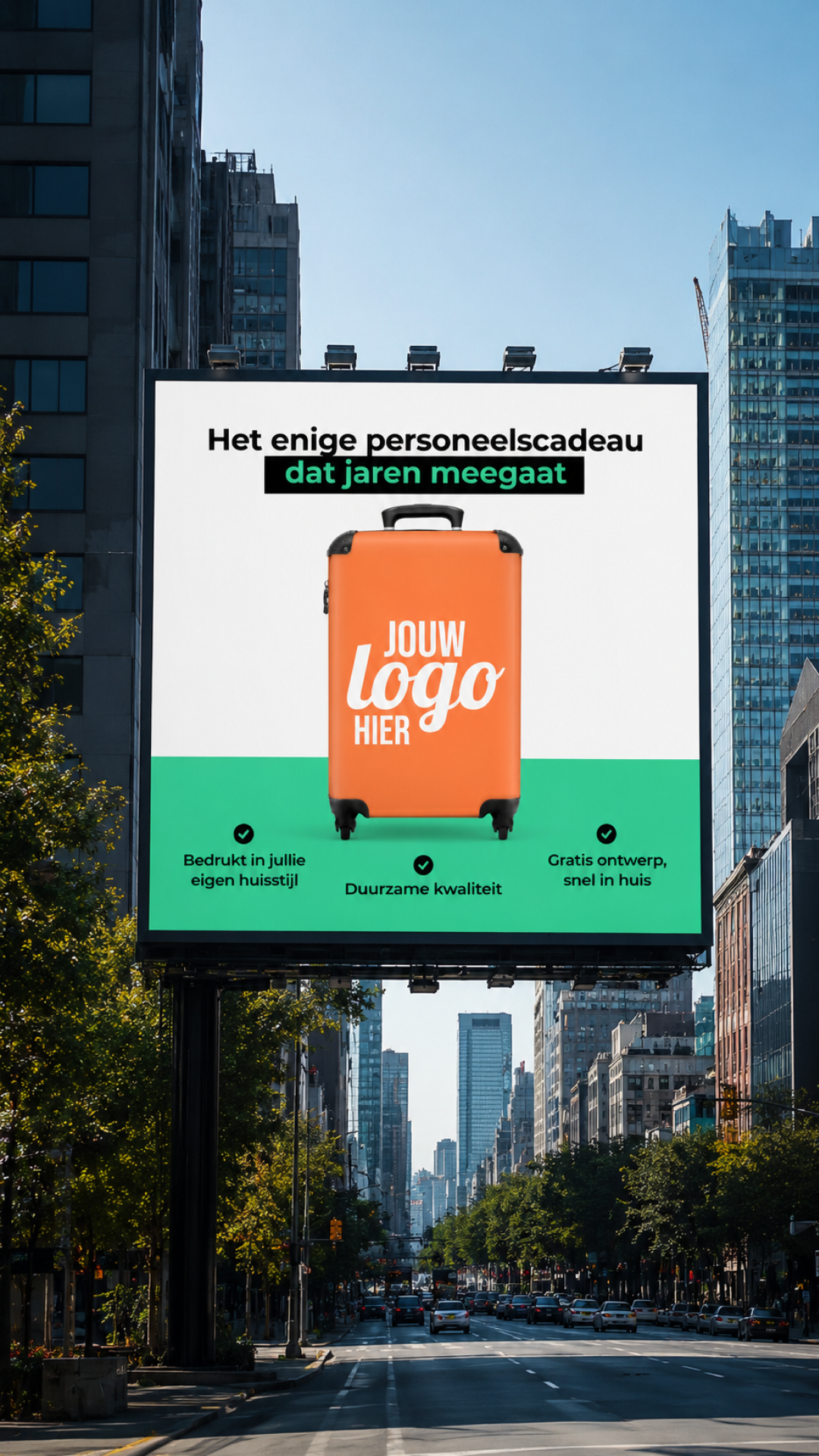 Noboringsuitcases Facebook ad: Hét personeelscadeau dat jaren meegaat