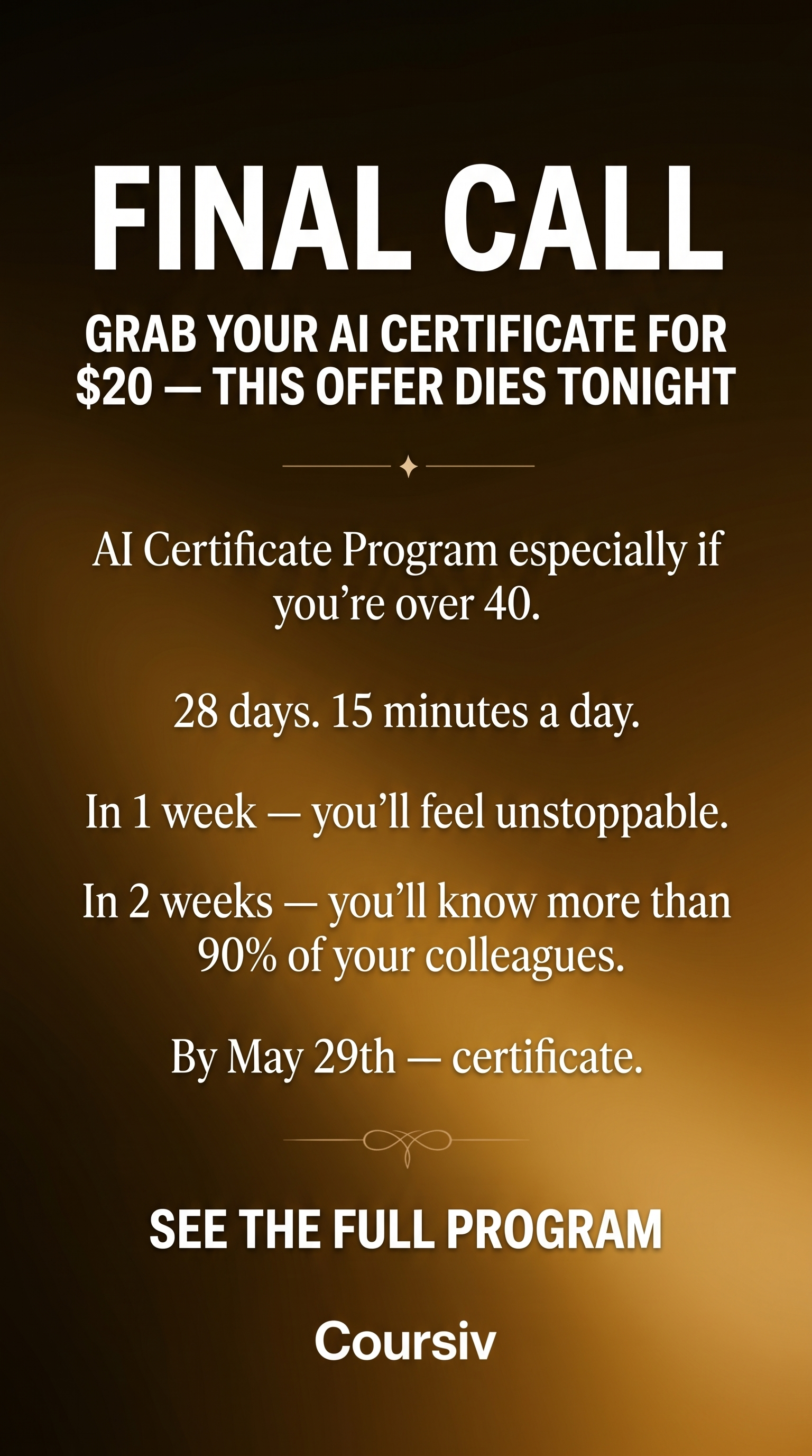 AI Simplified Facebook ad