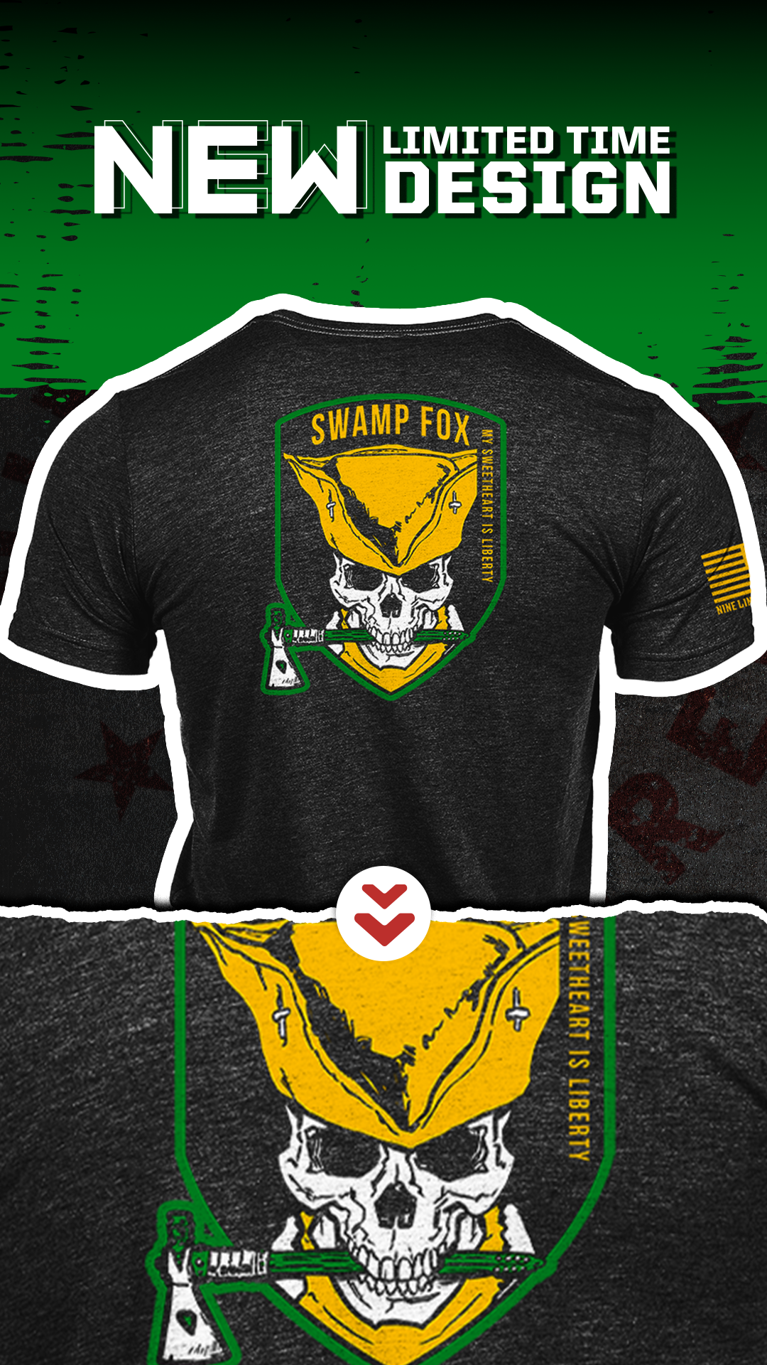 Nine Line Apparel Facebook ad: Honor the Swamp Fox