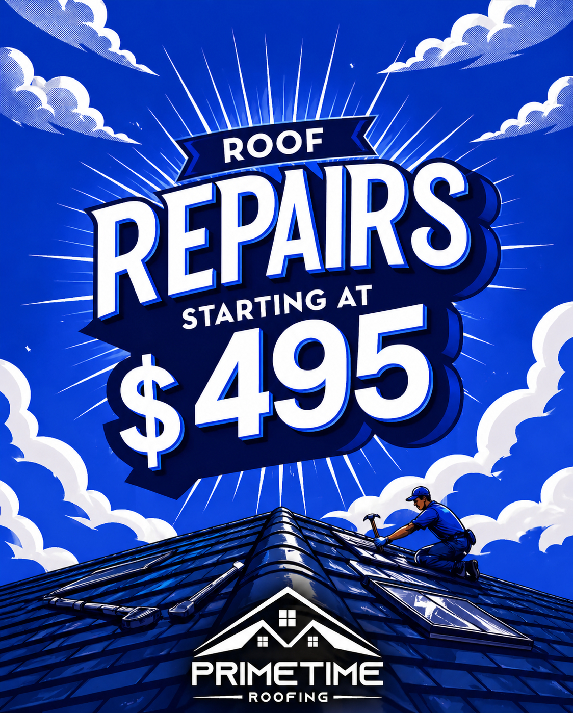 Primetime Roofing Facebook ad