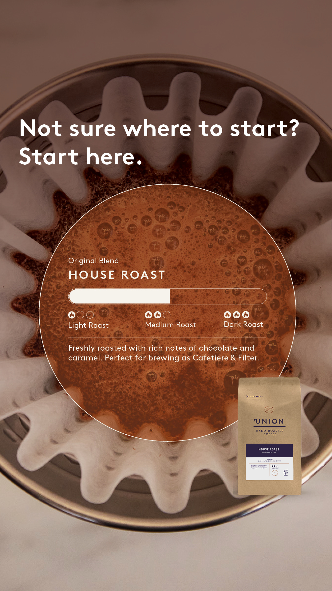Union Hand-Roasted Coffee Facebook ad