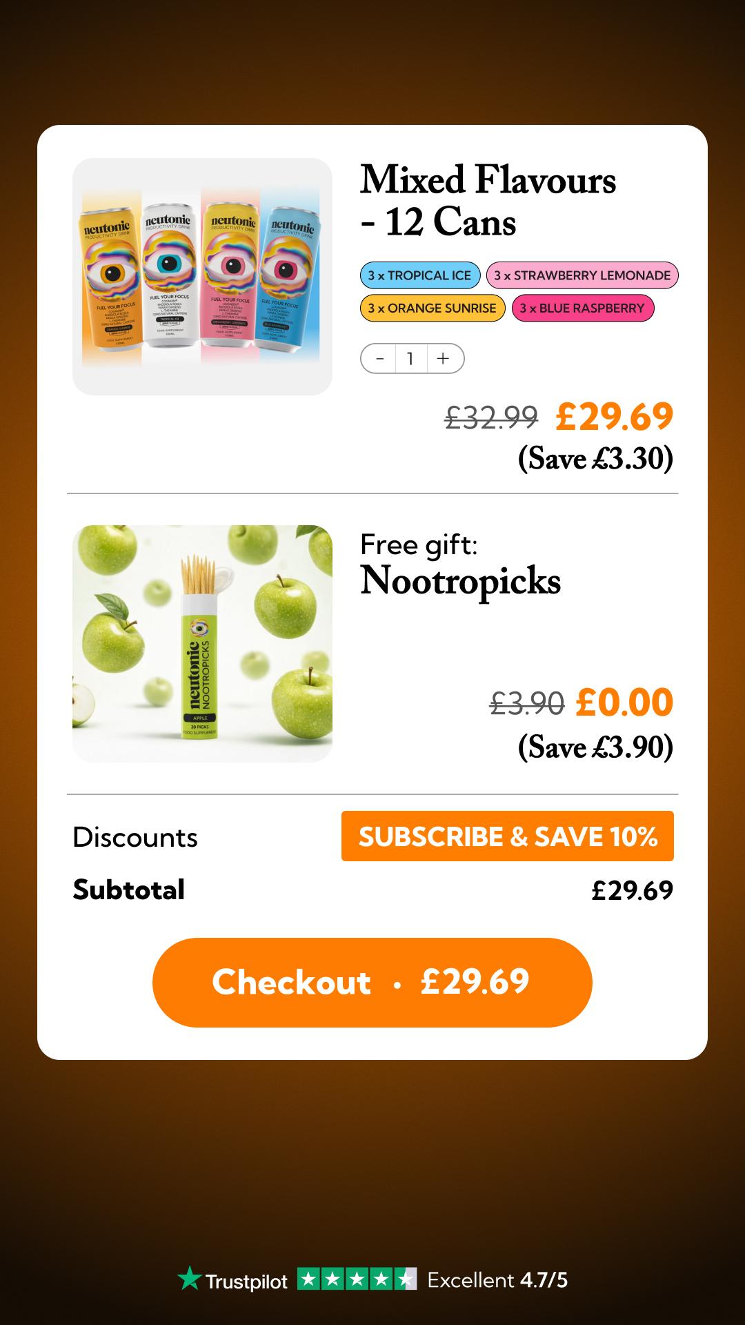 Neutonic Facebook ad