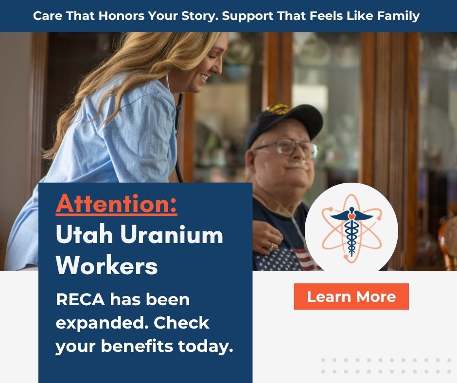 United Energy Workers Healthcare - Utah Facebook ad: RECA Has Expanded, Utah Uranium Workers, This Affects You.