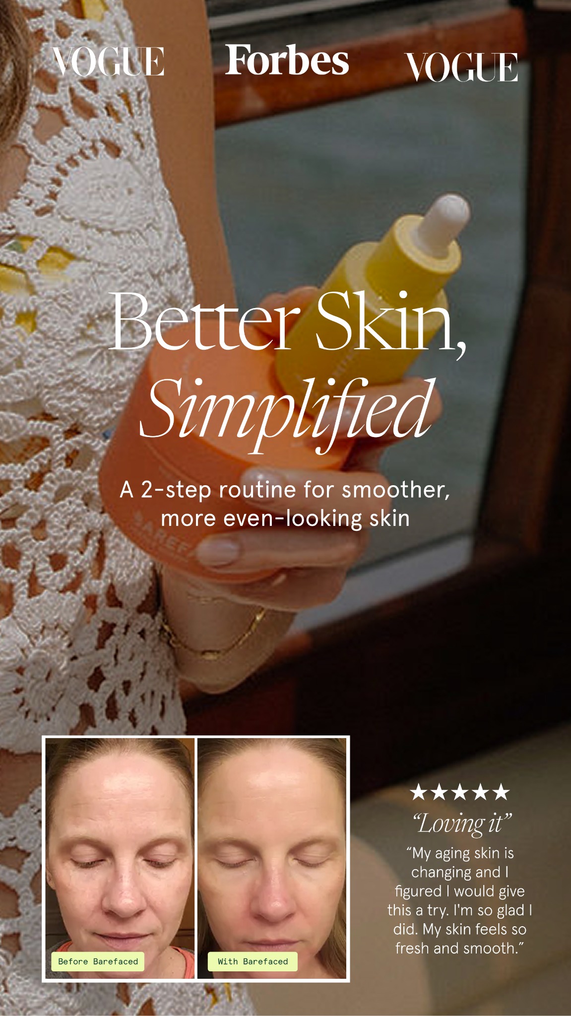 Barefaced Facebook ad