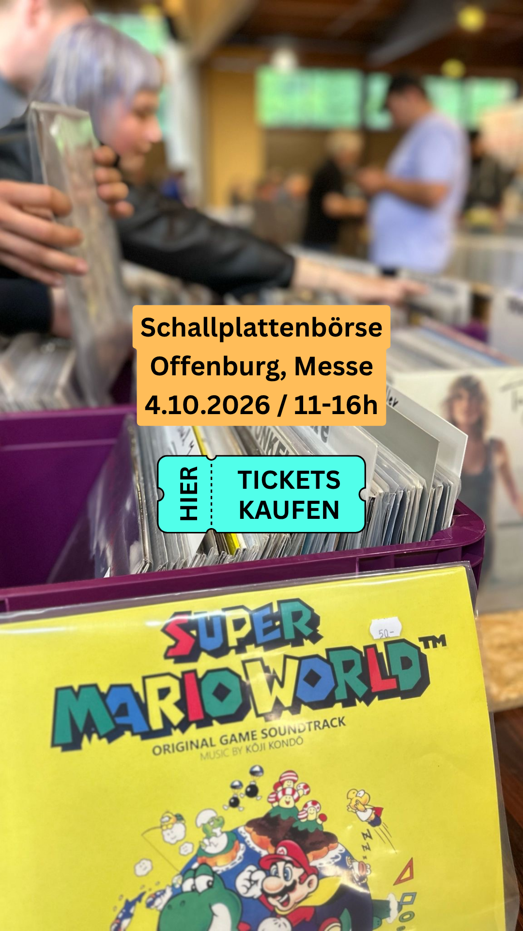 Schallplatten & CD- Börsen Facebook ad: Bourse aux disques d'Offenburg le 4 octobre!