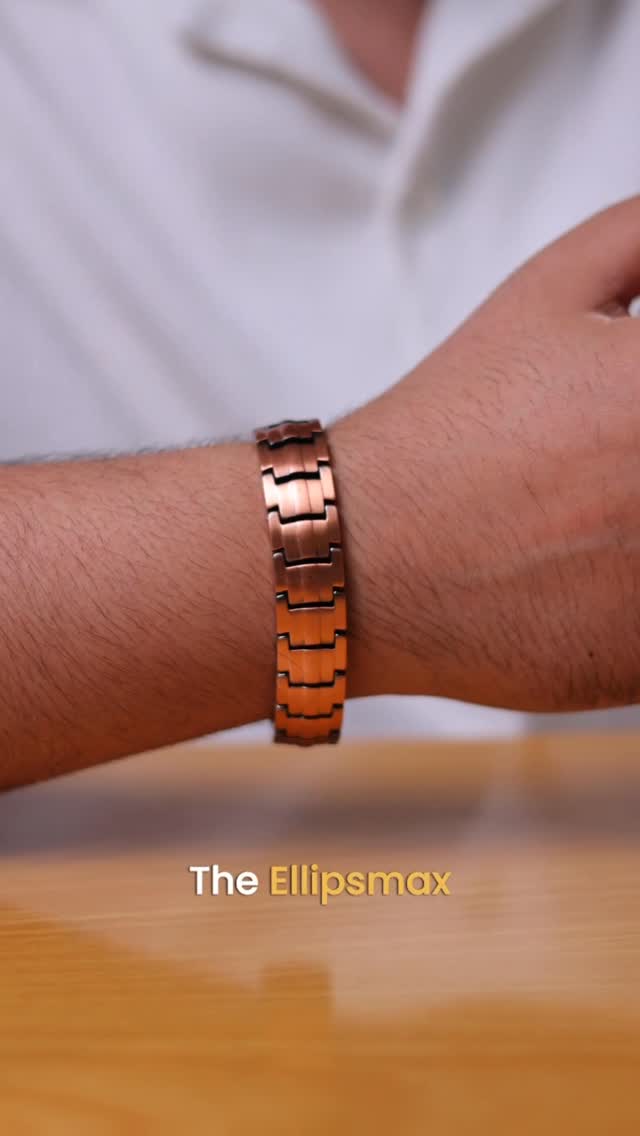 MagnetRX Facebook ad: The EllipseMax Magnetic Copper Bracelet is built for…
