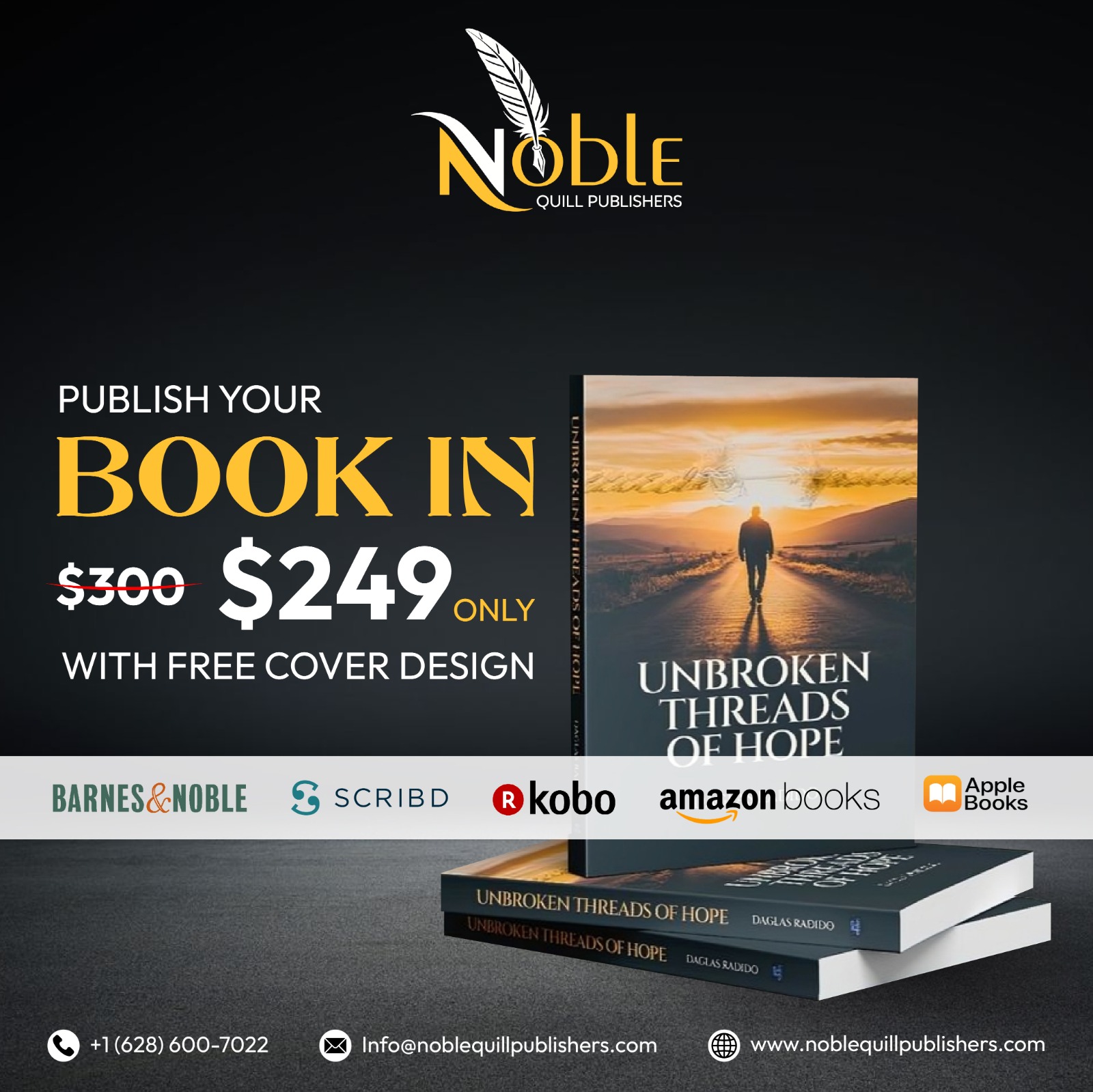 Noble Quill Publishers Facebook ad