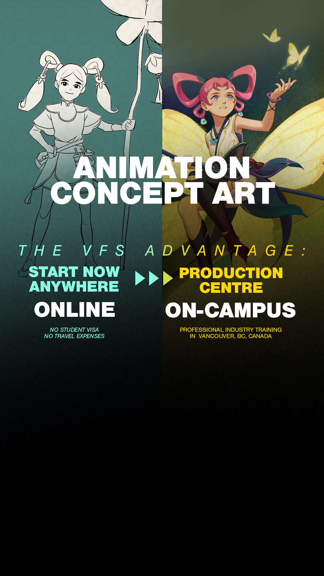 VFS In-Production Facebook ad from Apr 6, 2026