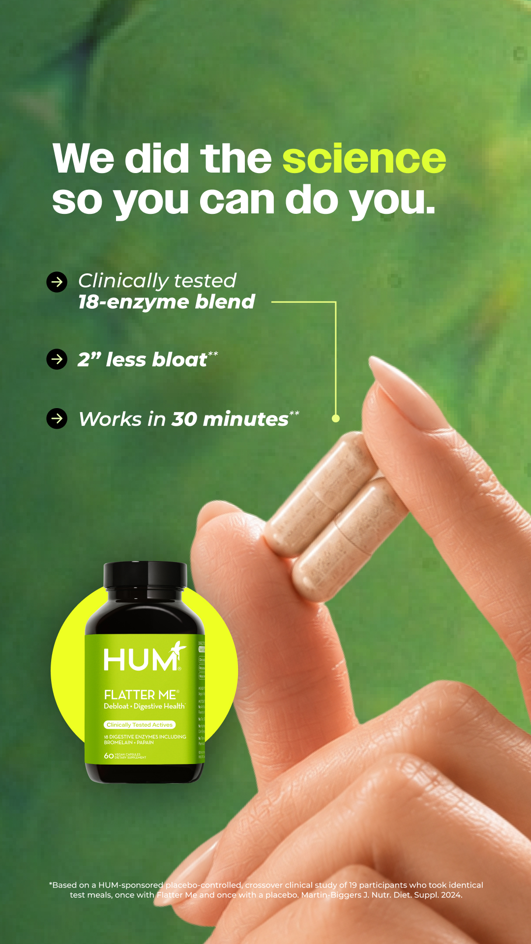 HUM Nutrition Facebook ad