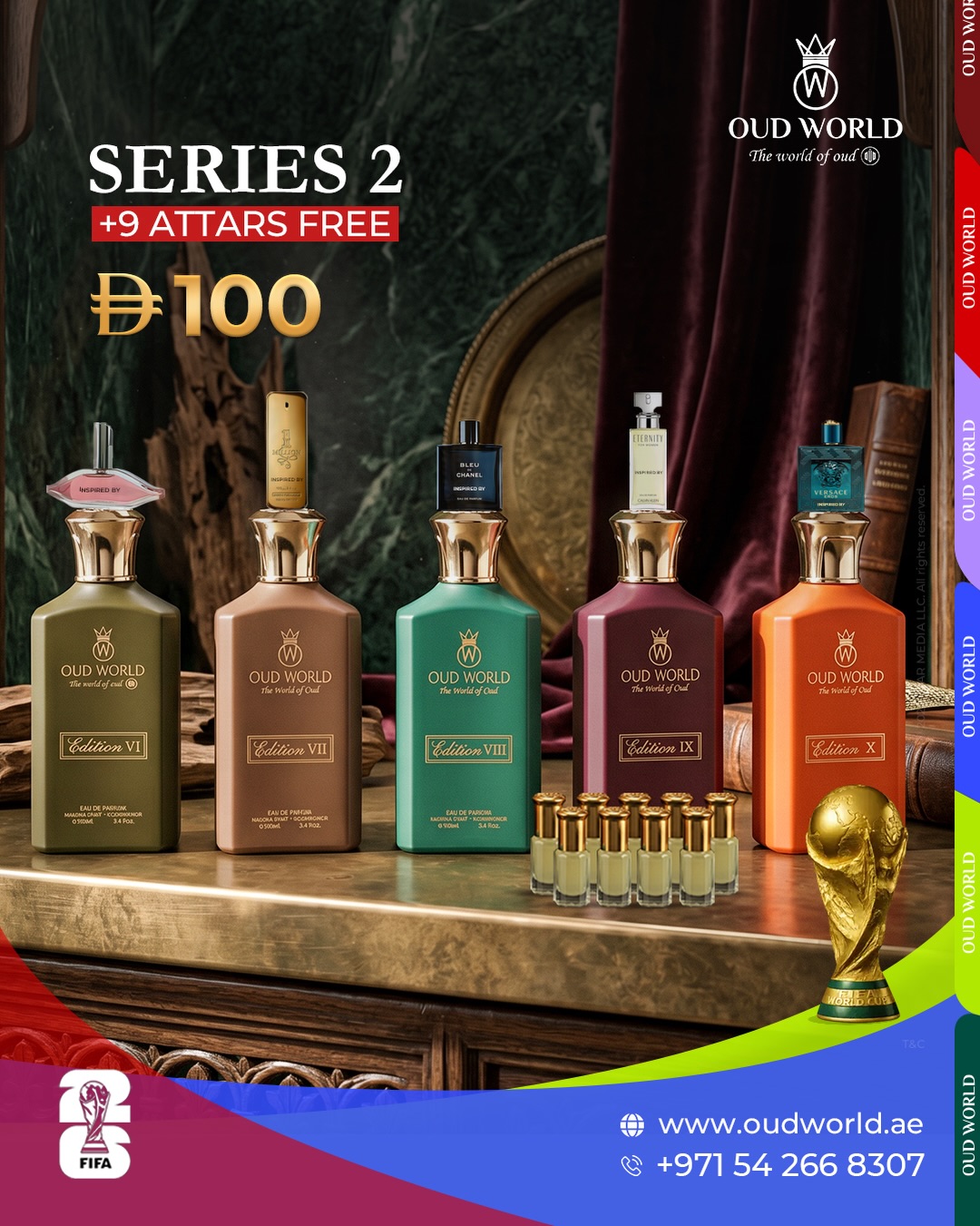 OUD WORLD DUBAI Facebook ad