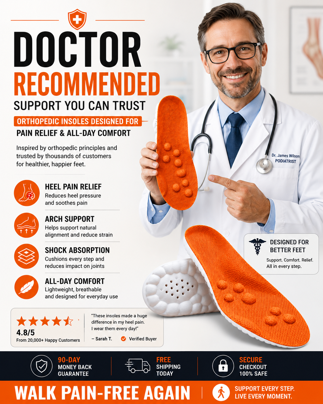 AltriveCo Facebook ad: Orthopedic Support For All-Day Comfort