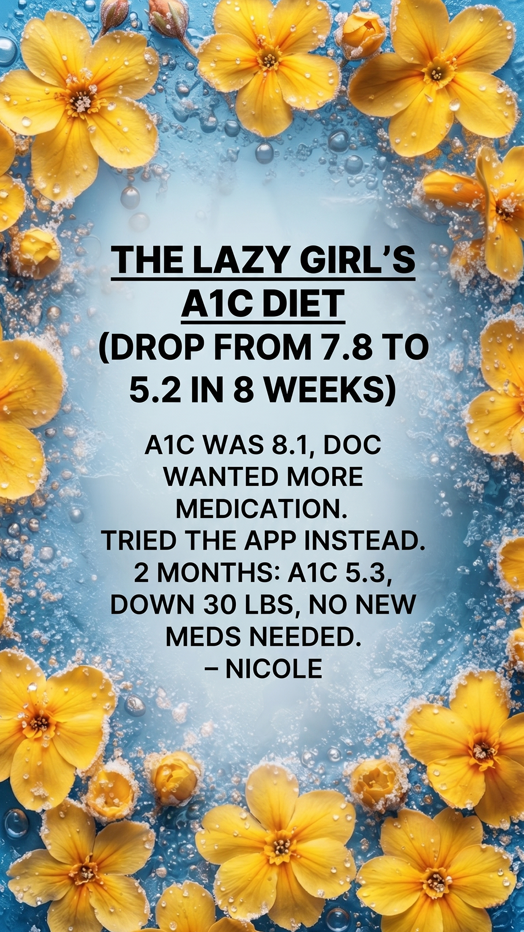 MyDiabetes.diet Facebook ad: Get to Know Your Body