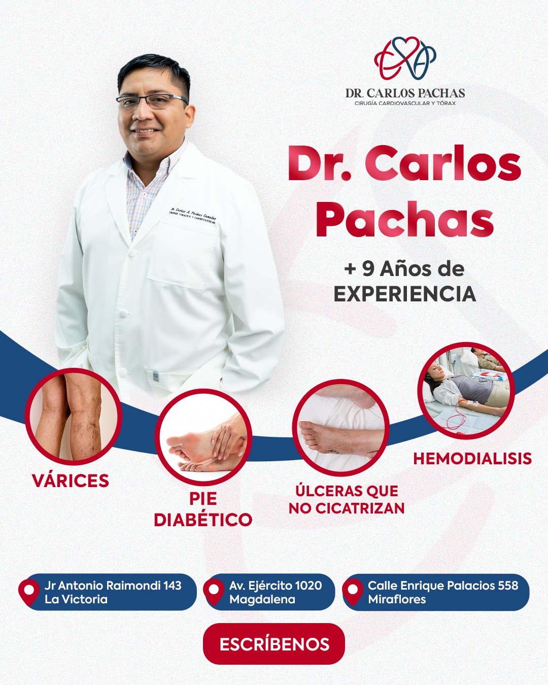 Dr. Carlos Pachas - Cirujano Cardiovascular Facebook ad from Jul 10, 2026
