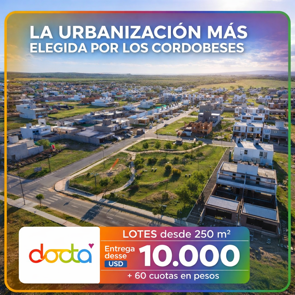 DPTOS Facebook ad: ADELANTATE Y VIVI EN EL MEJOR BARRIO DE CÓRDOBA
