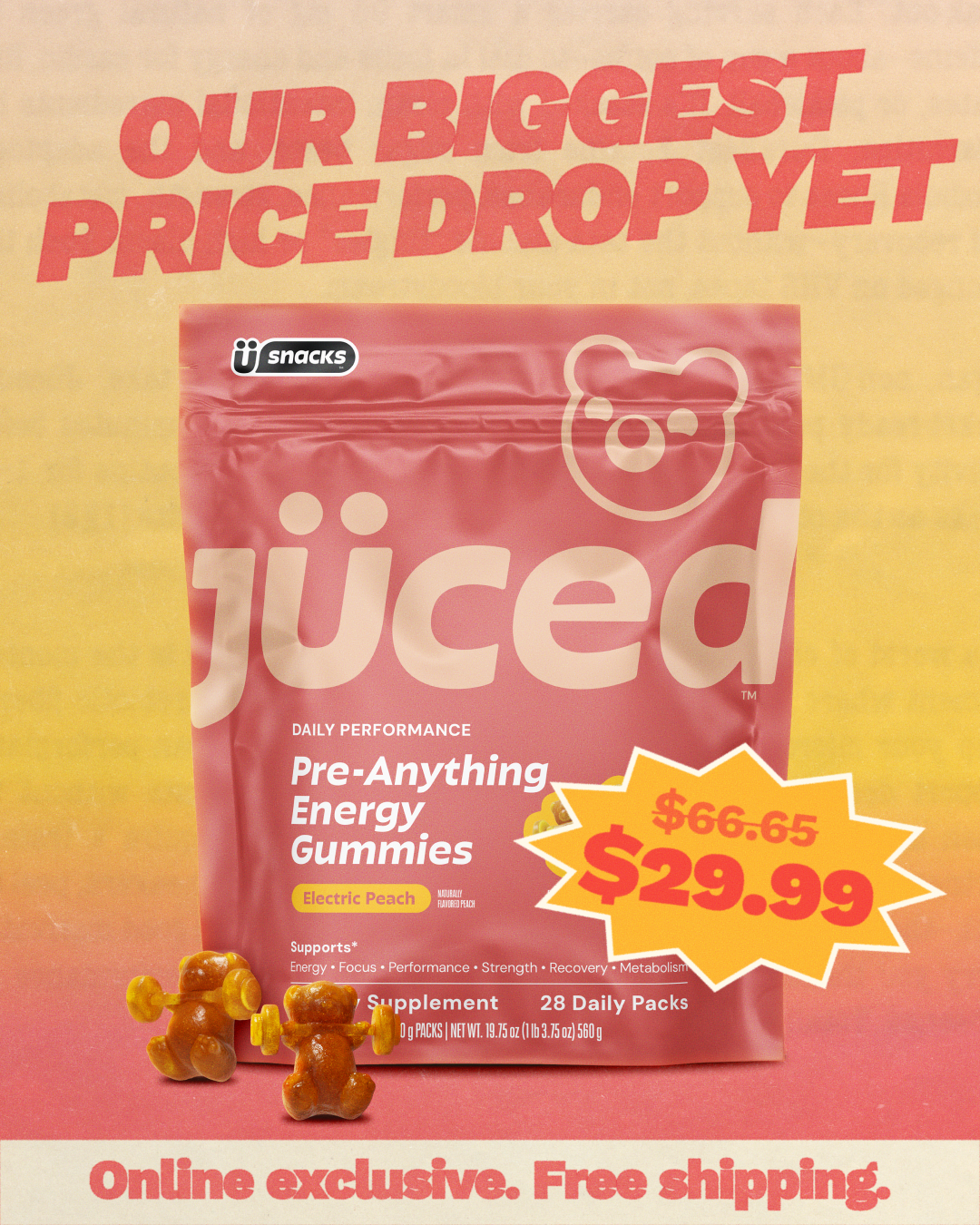 Jüced Facebook ad: Made for energy.