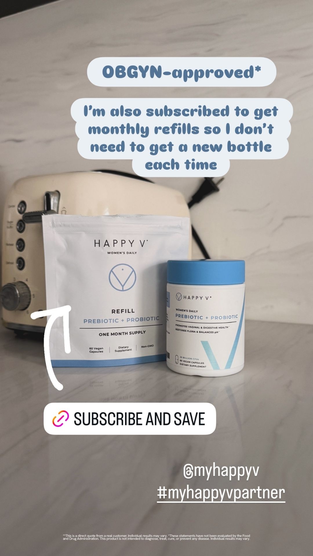 Happy V Facebook ad