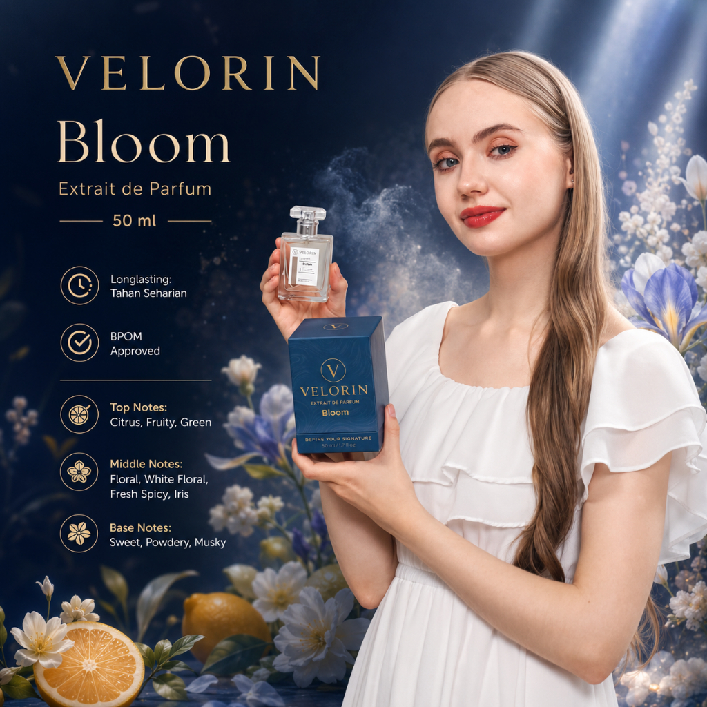Velorin Perfume Facebook ad: Wangi yang bikin orang penasaran, bahkan setelah kamu…