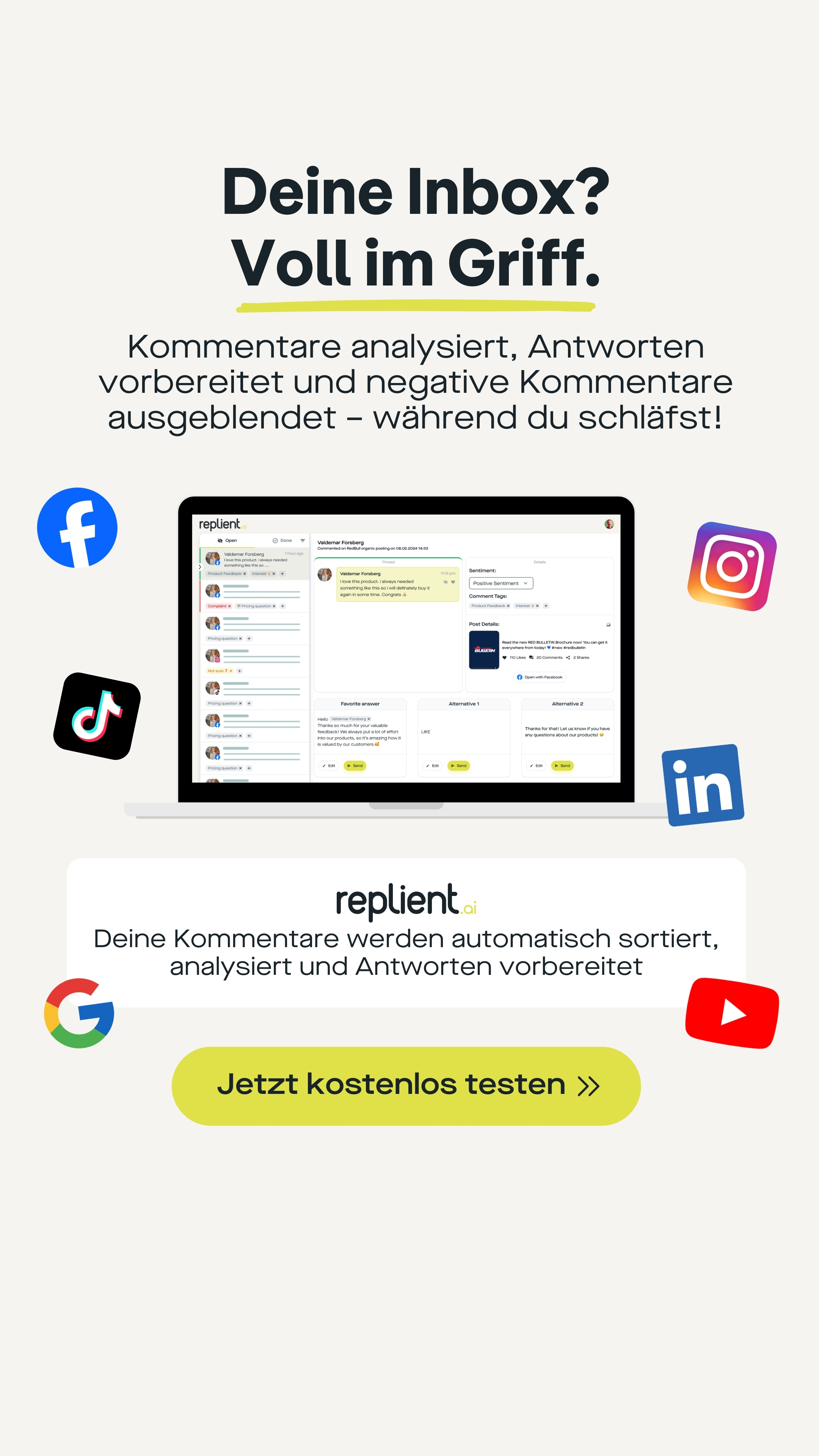 replient.ai Facebook ad from Jun 9, 2026