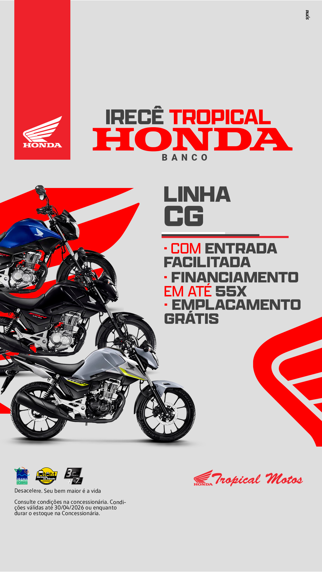 Tropical Motos Facebook ad: Facilidade pra sua moto
