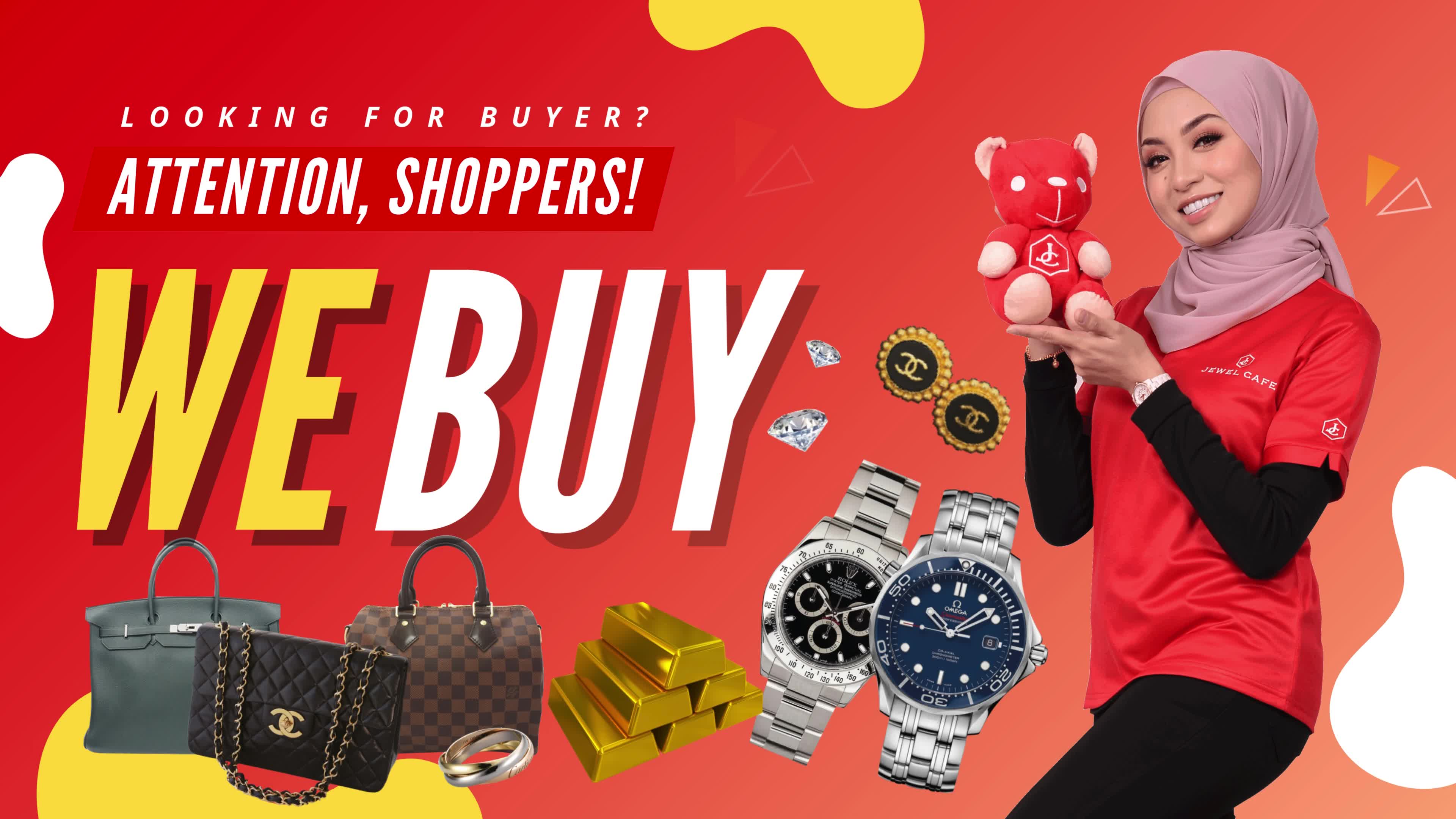 Jewel Cafe Malaysia Facebook ad: Sell Your Branded&Gold Items