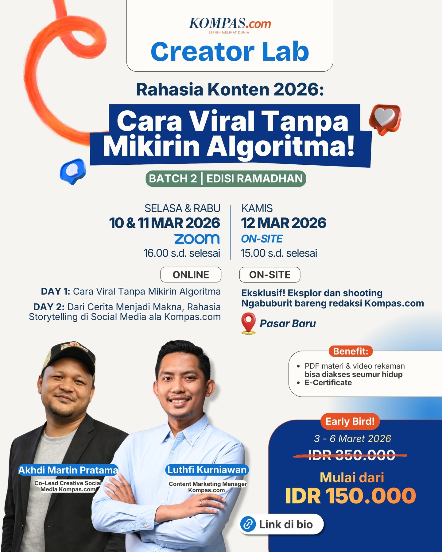 Kompas.com Facebook ad: Workshop Rahasia Konten 2026: Cara Viral Tanpa Mikirin…