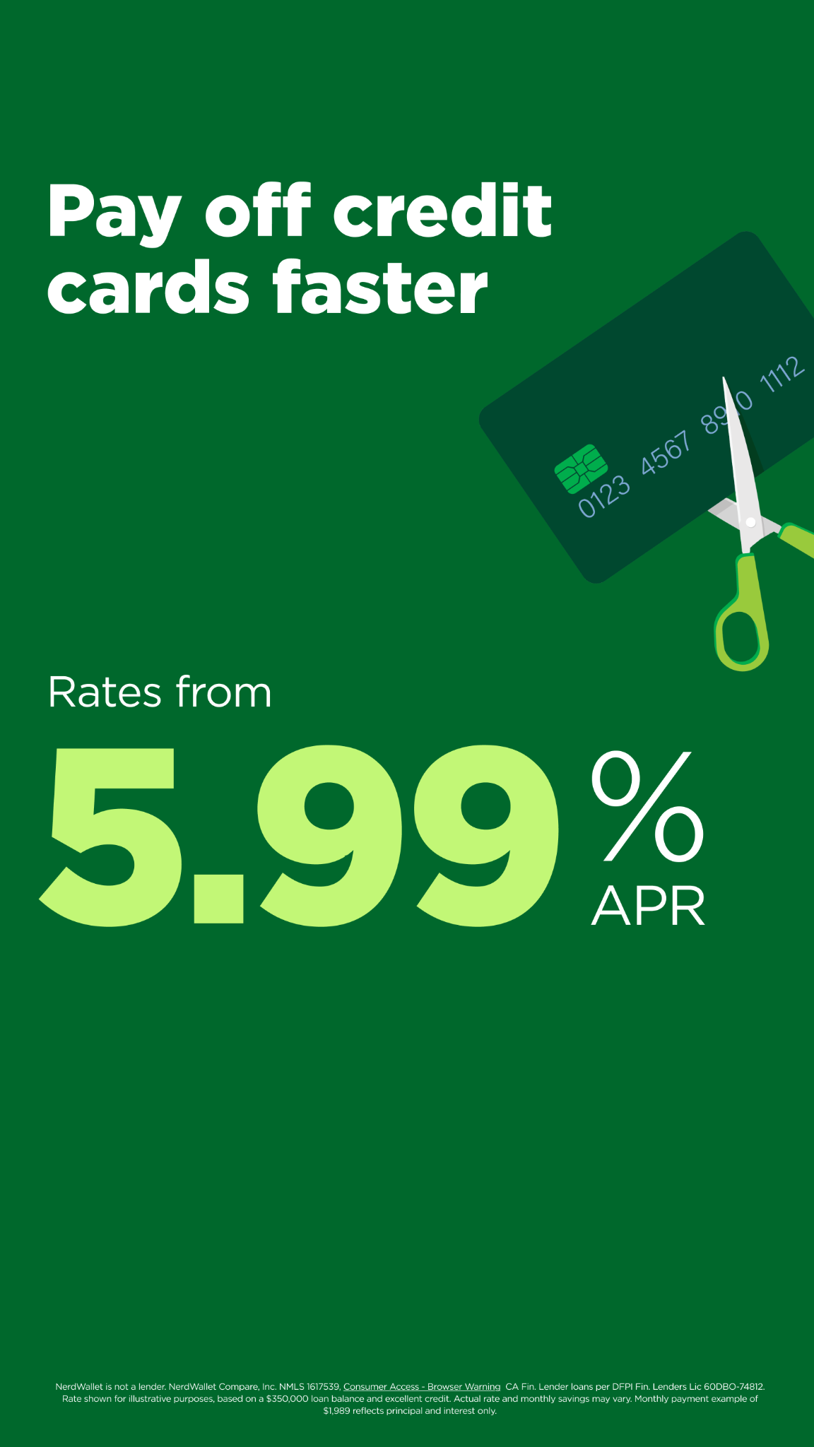 NerdWallet Facebook ad